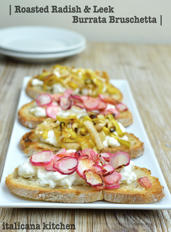 Roasted-Radish-And-Leek-Burrata-Bruschetta