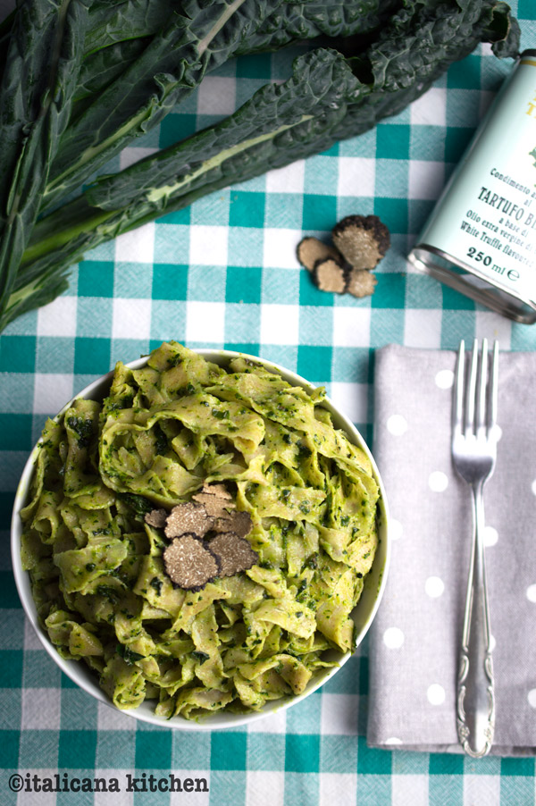 Kale and Truffle Tagliatelle