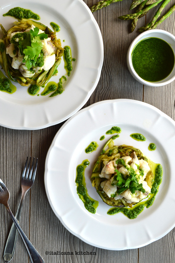 Monkfish-with-Shaved-Asparagus-and-Leeks