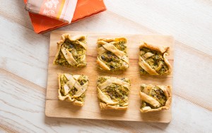 A mouthwatering carrot, eggplant and zucchini pie.