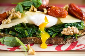 Poached Egg Bruschetta