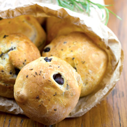 Rosemary and Taggiasche Olive Dinner Rolls