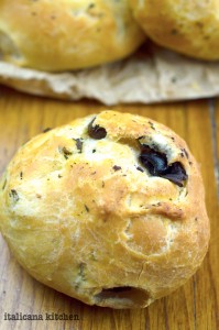Rosemary and Taggiasche Olive Dinner Rolls