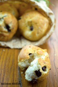 Rosemary and Taggiasche Olive Dinner Rolls