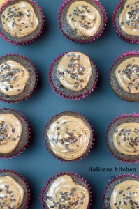 Chocolate Cupcakes with Nutella and Cream Cheese Frosting