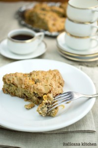 Peach Scones with Brandy and Fig Balsamic Vinegar Glaze
