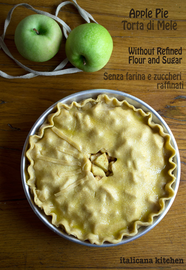 Apple Pie {Without Refined Flour and Sugar}