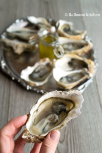 Raw Oysters with a Simple Italian Vinaigrette
