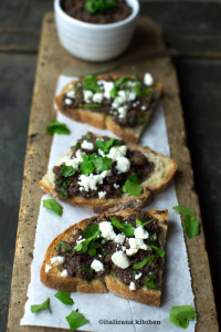 Bruschetta-with-Taggiasche-Olive-Pesto-and-Feta