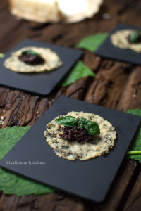 Parmesan Crisps and Lollipops