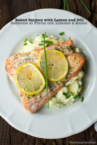 Baked Salmon with Lemon and Dill