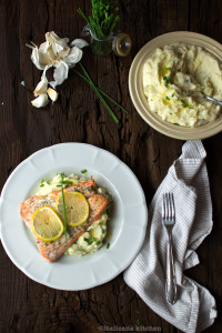 Baked Salmon with Lemon and Dill