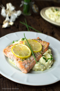 Baked Salmon with Lemon and Dill