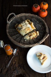 Baked-Brie-with-Persimmon-Puree-and-Walnuts