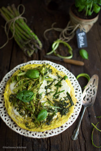 Frittata-with-Shaved-Asparagus-Basil-and-Mozzarella