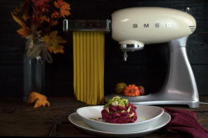 beet colored pasta