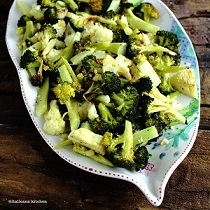 roasted broccoli cauliflower