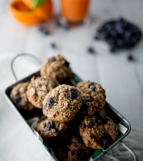 Gluten-Free Mini Blueberry Muffins  